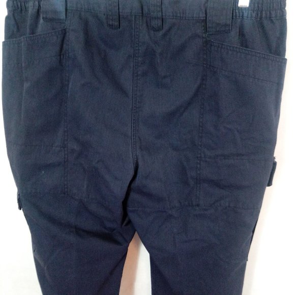 Twinhill Unisex Cargo Pants 20W/M Navy 6 Pockets - Picture 5 of 10